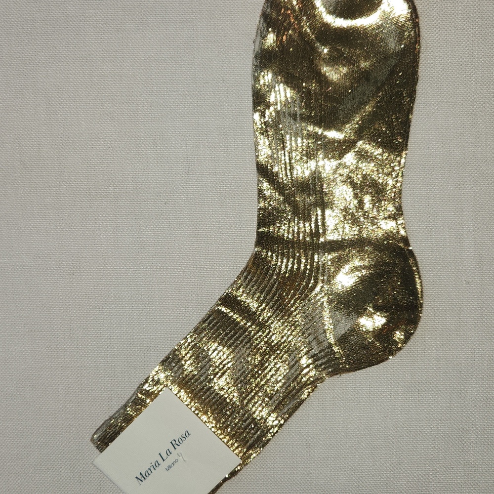 Maria La Rosa From MILAN ITALY, Gold Socks - Picture 7 of 8